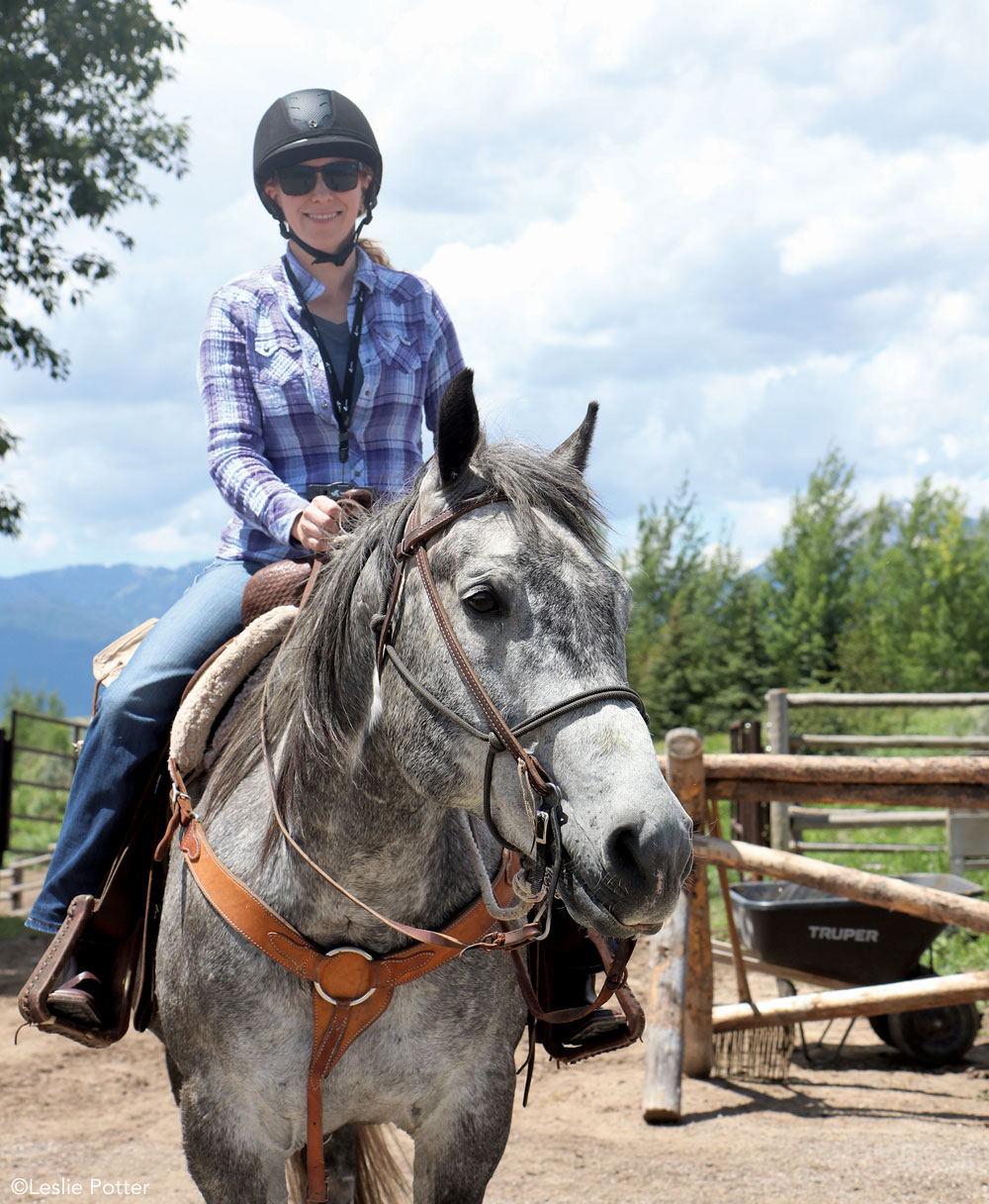 Trail riding at Spring Creek Ranch