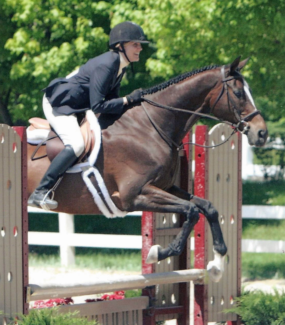 Author Susan Friedland-Smith with her horse, DC