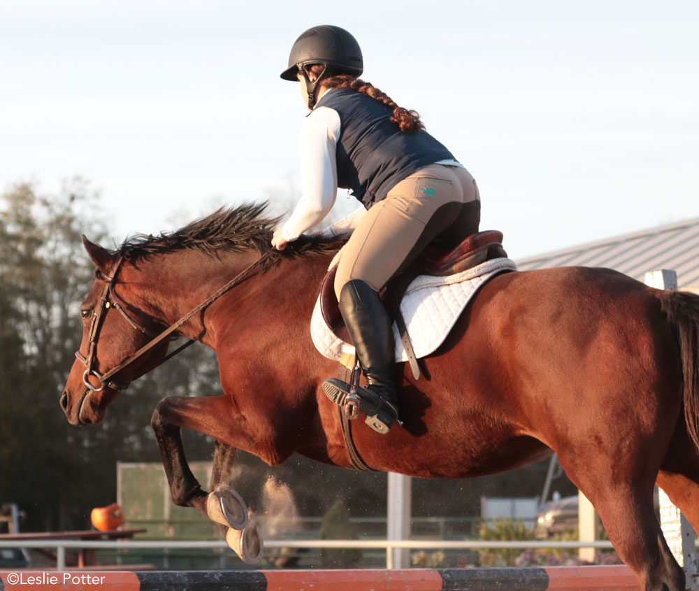 Crest release over a jump