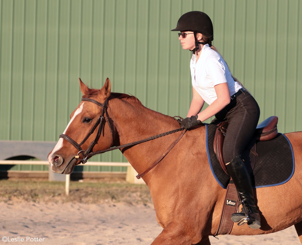 Practicing using a neck strap