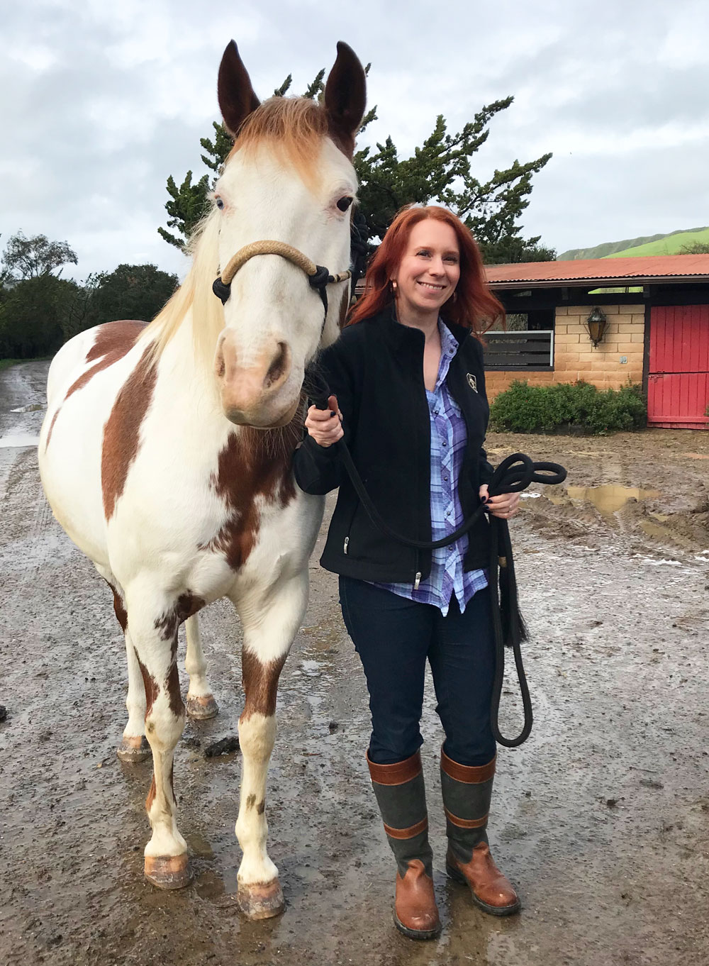 Holly and Isadora-Cruce, one of Return to Freedom's Spanish Mustangs, who has also been made into a Breyer model horse.