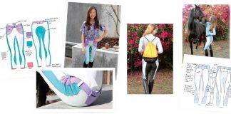 Mei and Haley's winning designs from the 2016 Young Rider Kerrits Junior Designer Contest