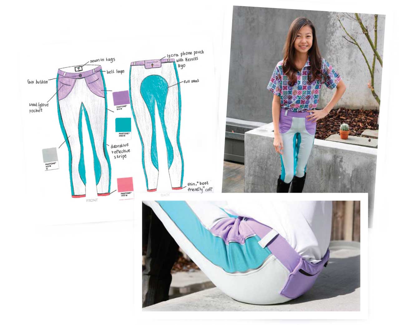 Mei's winning 2016 Kerrits Junior Designer Contest entry