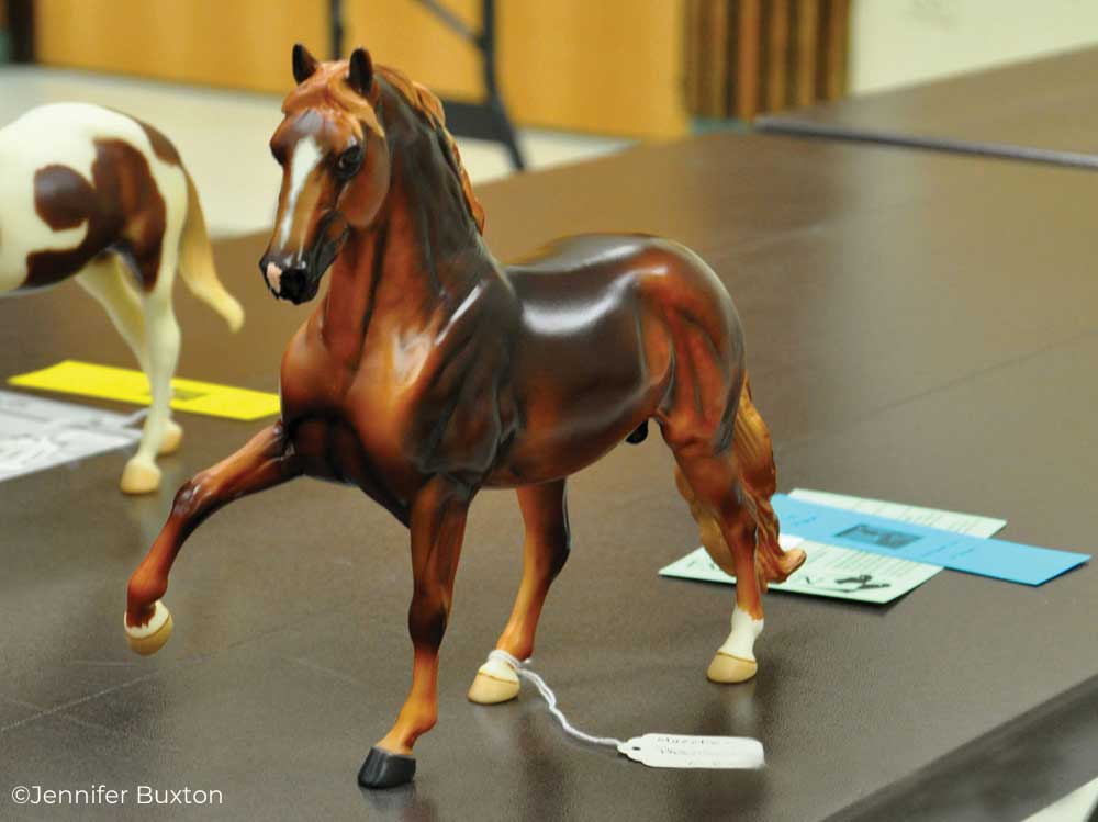 Breyer model horse at a model horse show