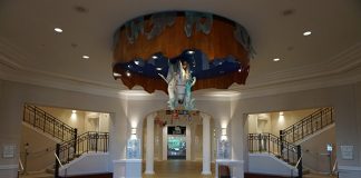 Interior of the National Cowgirl Museum and Hall of Fame.