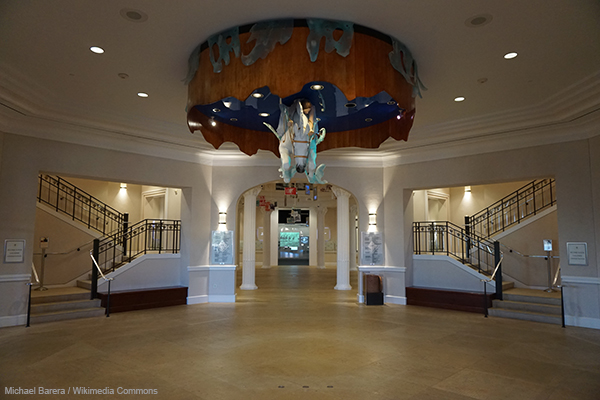 Interior of the National Cowgirl Museum and Hall of Fame.
