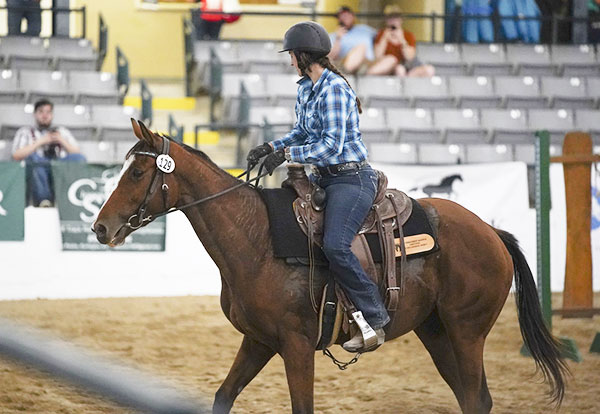 Lindsey Partridge and Fairly Obvious at the 2019 Thoroughbred Makeover