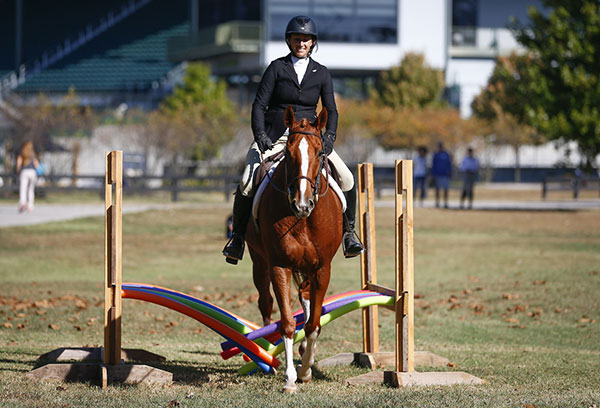 Lindsey Partridge and Regina Christina at the 2019 Thoroughbred Makeover