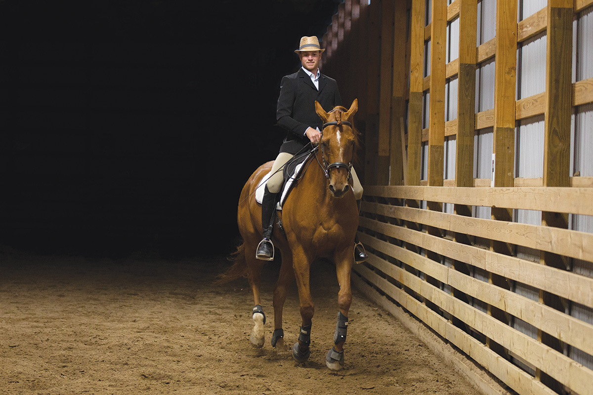 Cody Harrison riding dressage