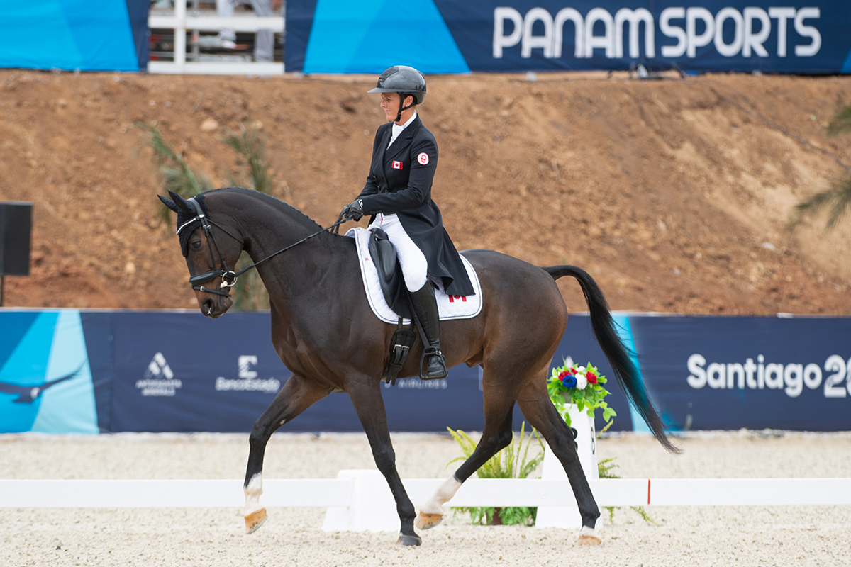 Canada’s Colleen Loach with FE Golden Eye in dressage