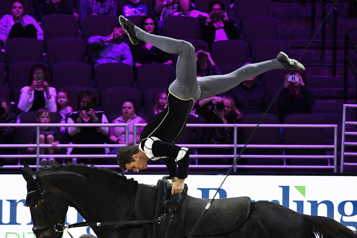 Vaulting at 2023 Omaha FEI World Cup Finals