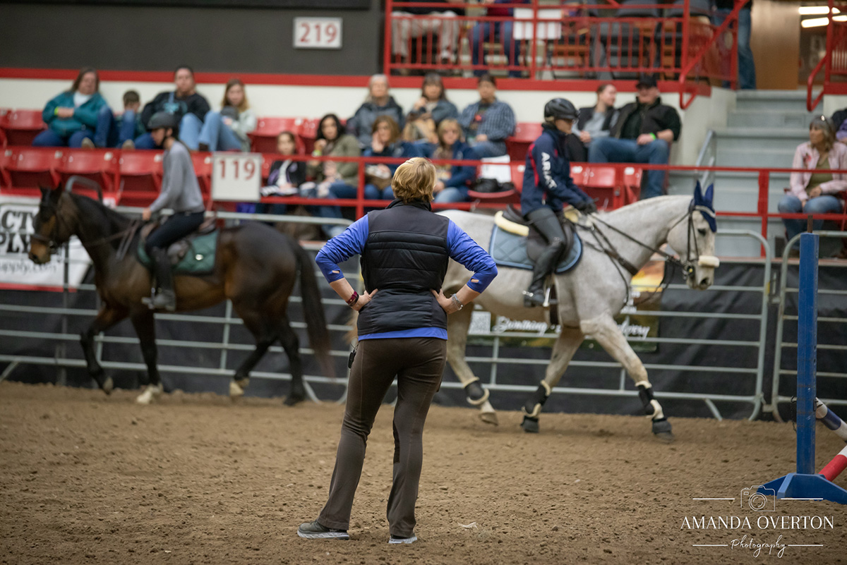 A clinic being taught at EquiFest of Kansas.