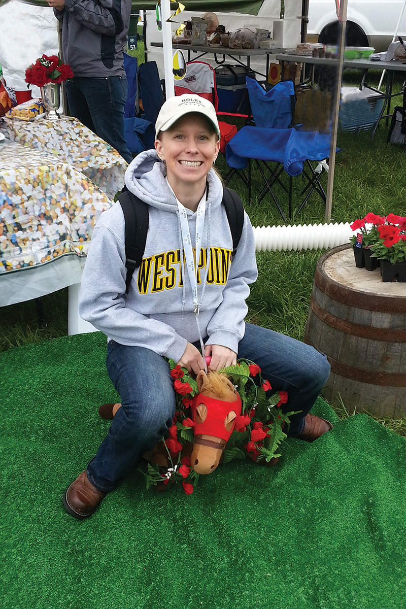 Horse Illustrated’s editor in chief Holly Caccamise tailgating at the Kentucky Three-Day Event