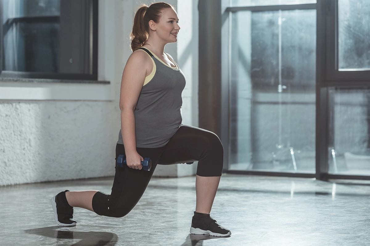 An equestrian performing lunges while cross-training.