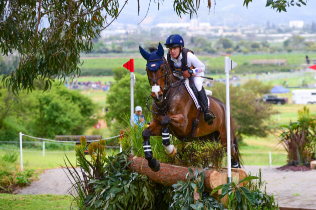 Sharon White and Claus 63 on cross-country day at the Pan American Games