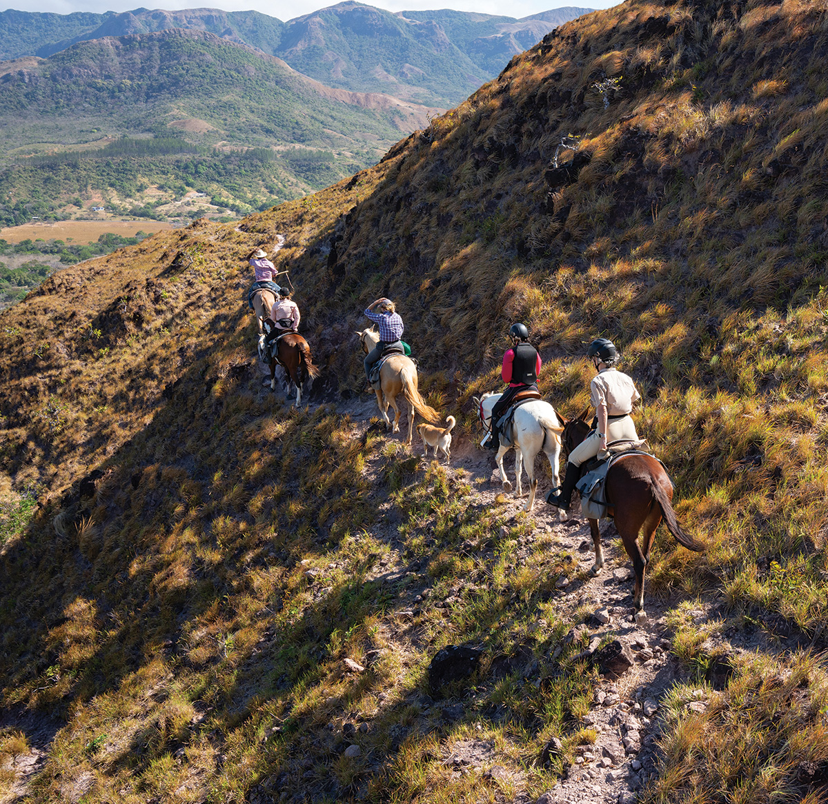 A trail ride in Panama.