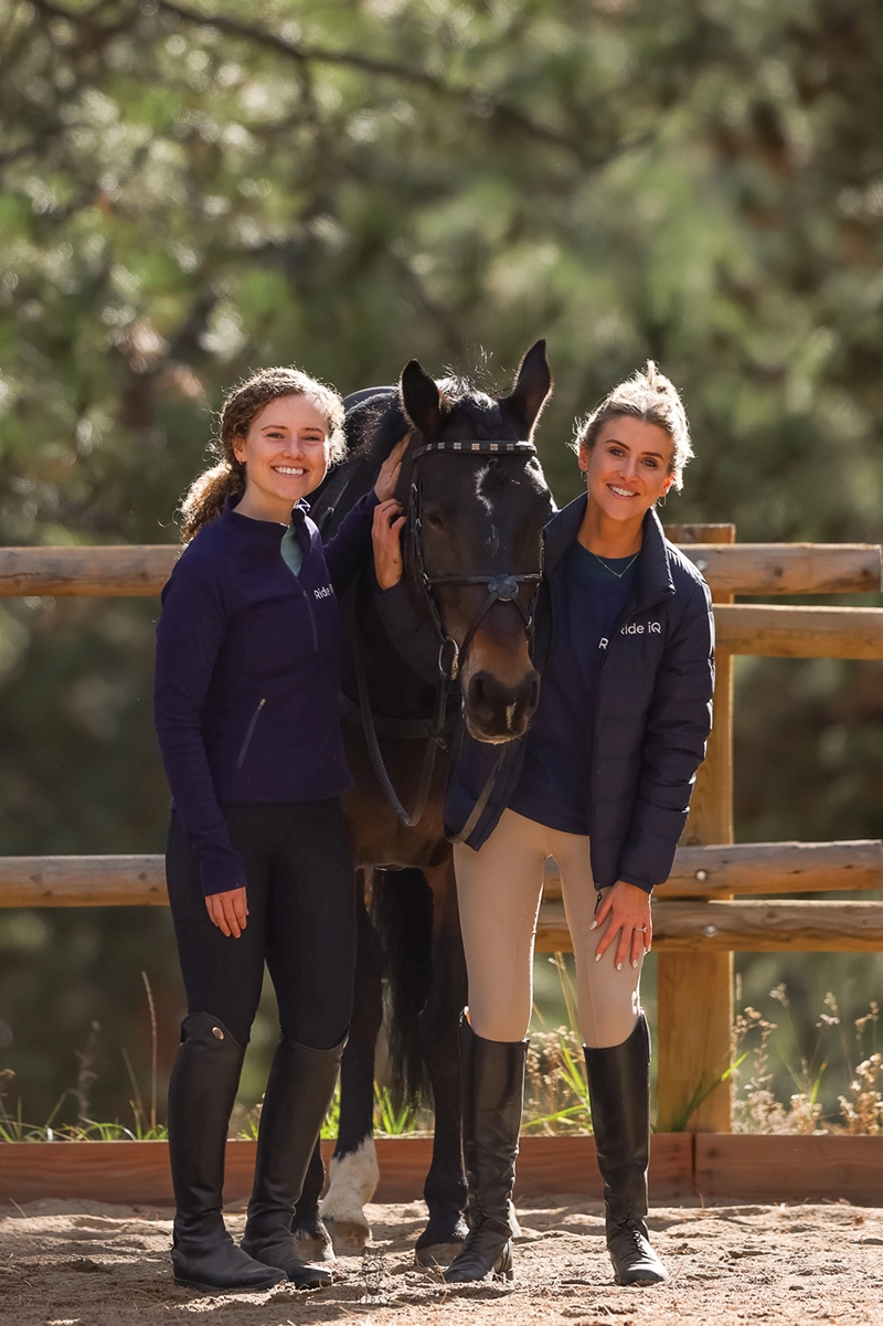 Kinsey and Jessa Lux, founders of the Ride iQ riding app.