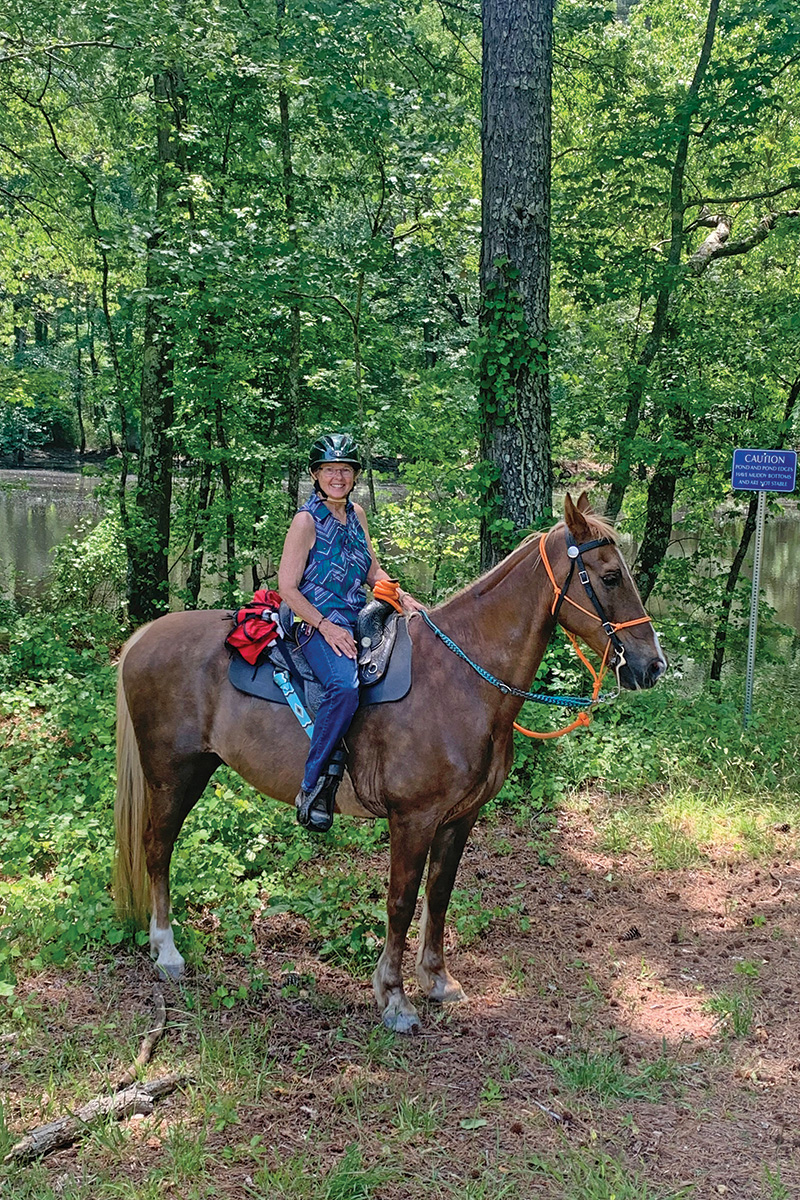 Lila Corey and her Tennessee Walking Horse Aston.