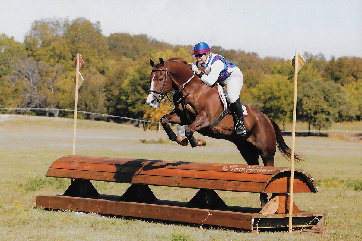 Meg Johnson competed in eventing before changing disciplines