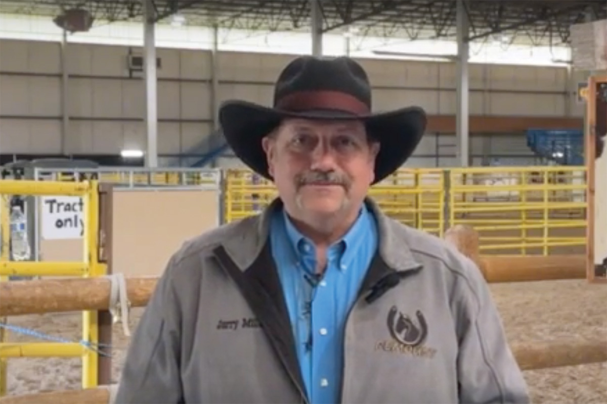Jerry Miller, whose equine job is owning his own supplement business.