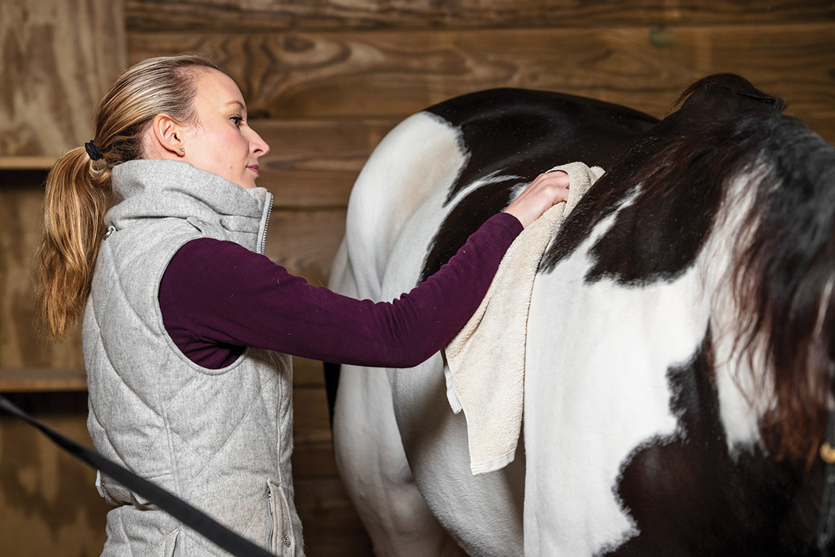 Spot cleaning white markings