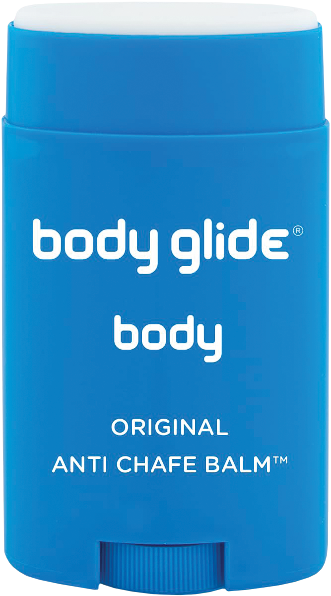 The Body Glide Anti-Chafe Stick, a trail and marathon riding essential.