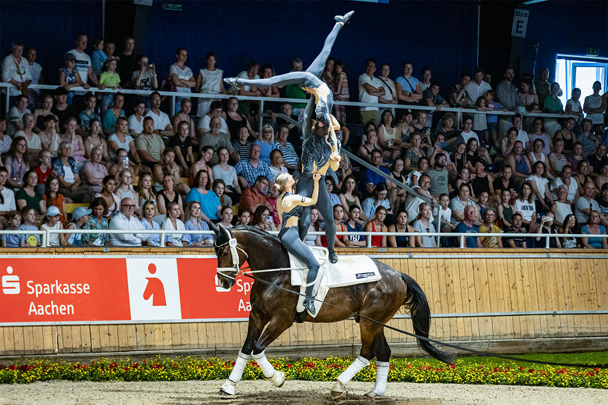 FEI vaulting championships at Aachen.