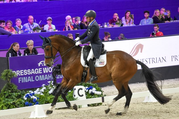 Steffen Peters and Suppenkasper in the Grand Prix Freestyle at the FEI World Cup Finals