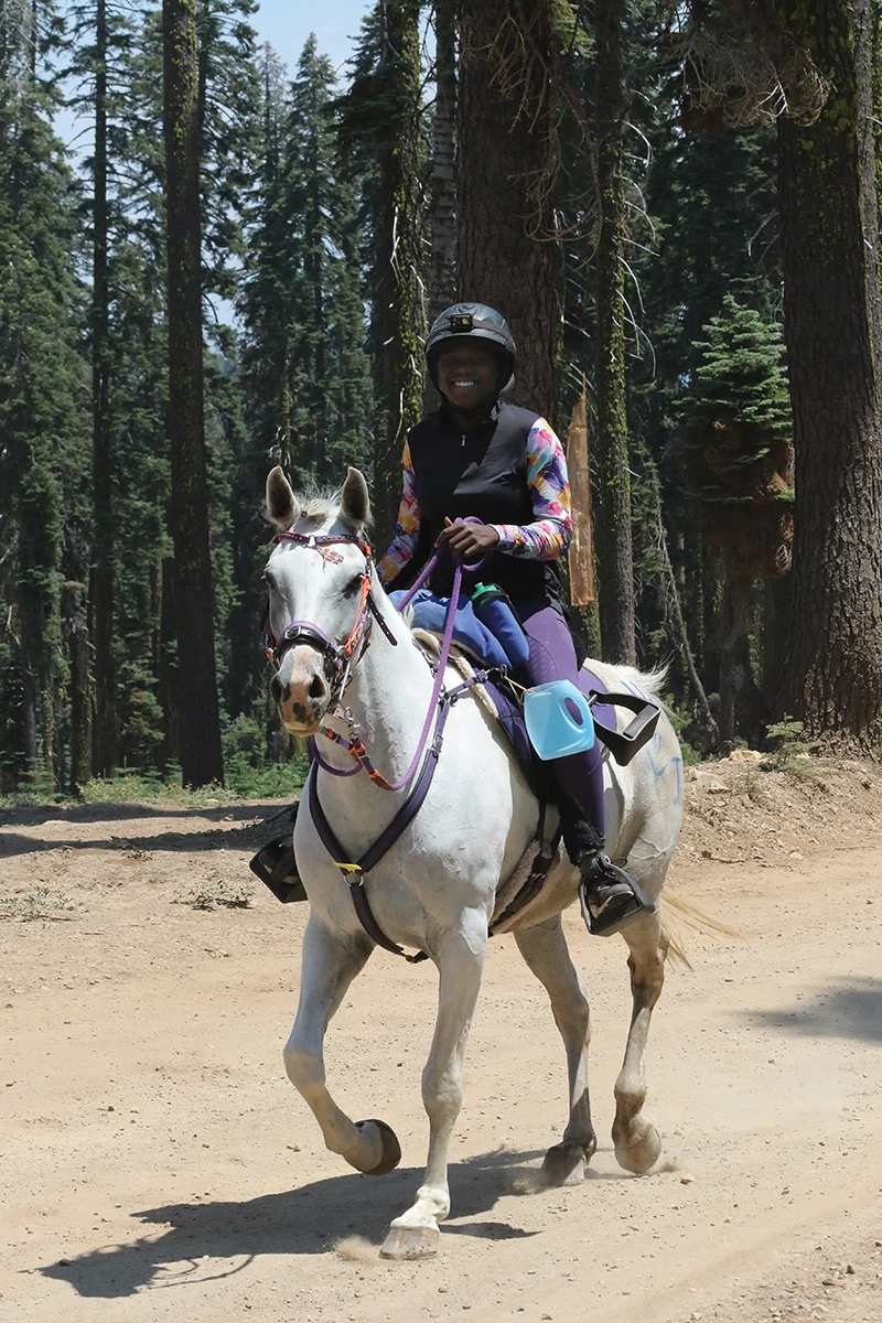 Valdivia and Love Story riding in the Tevis Cup. 