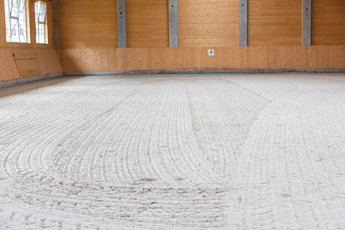 Horse arena footing.