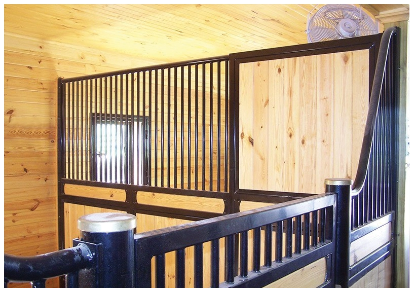 Stall partitions, a key component of barn building.