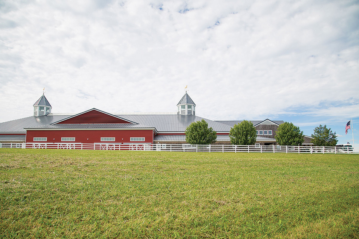 The Pineland Farms Equestrian Center.