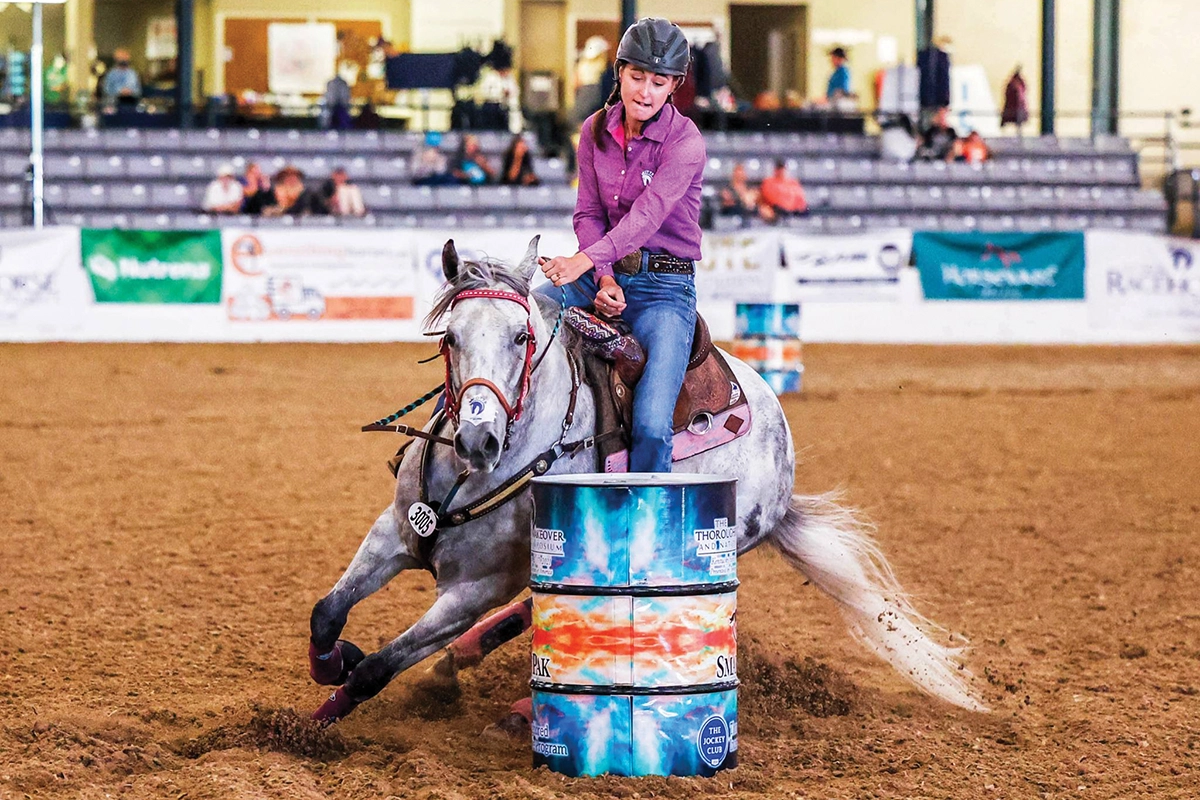 A barrel racing OTTB that needed a bit more time to transition.