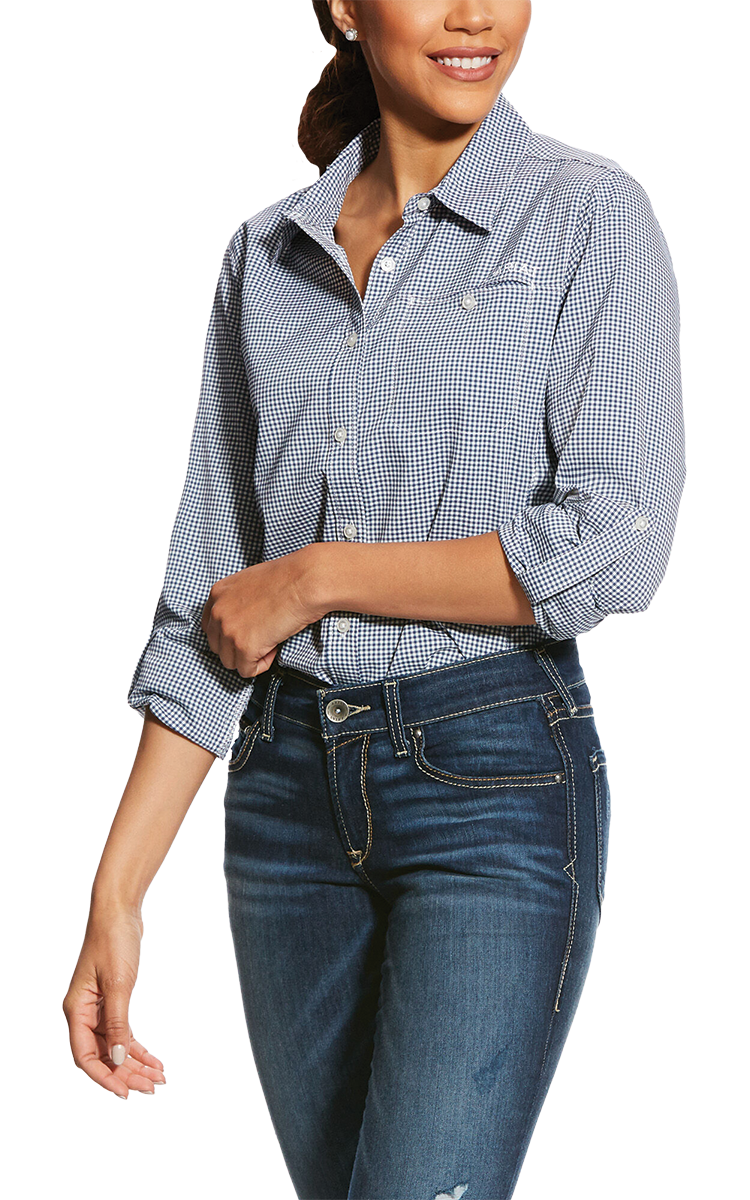 The Ariat VentTEK Stretch Shirt, a trail and marathon riding essential.