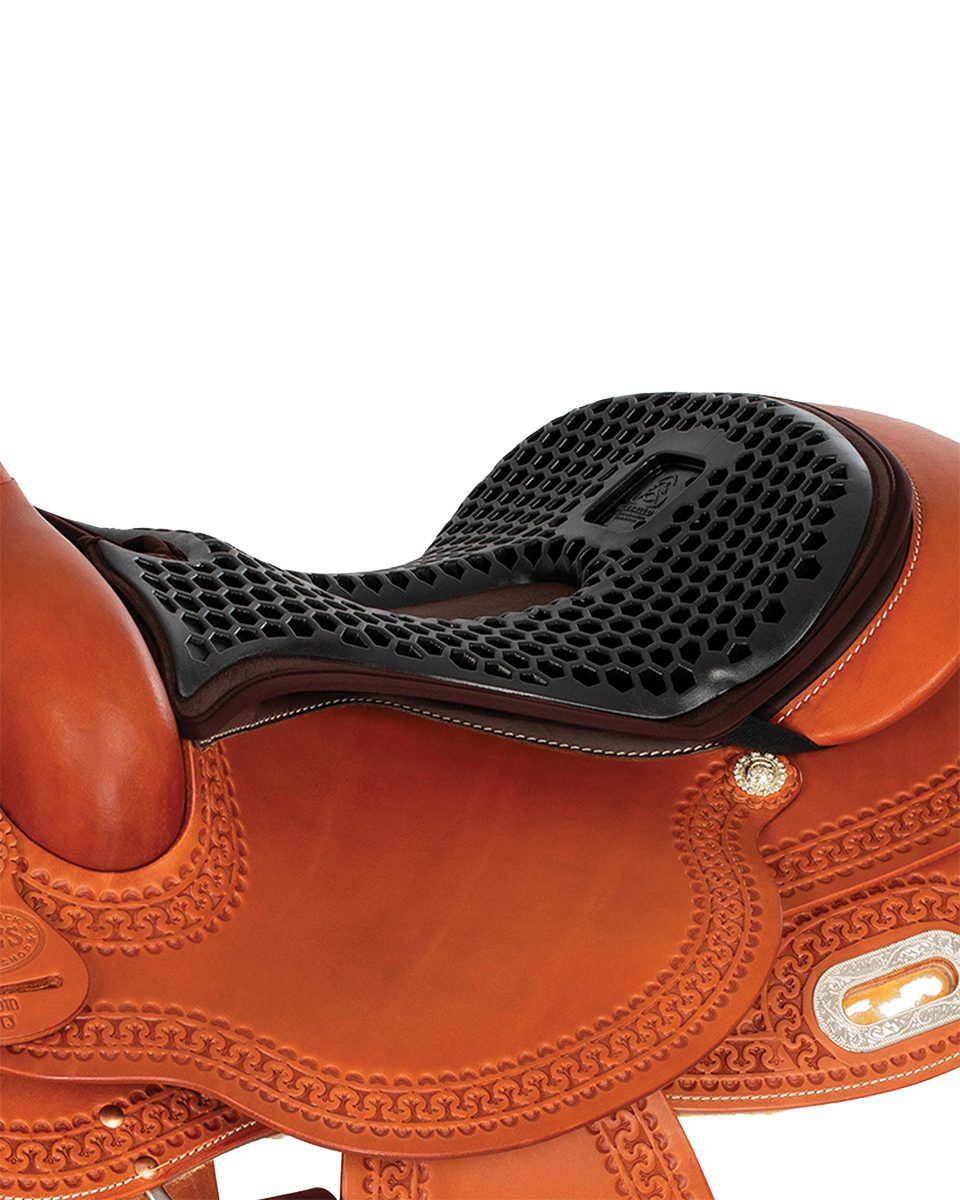 A Acavallo Ortho-Pubis Seat Saver, a trail and marathon riding essential.