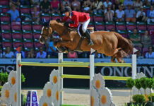 2022 FEI World Championships – Day 6 McLain Ward and Contagious had a clear round on Thursday, August 11