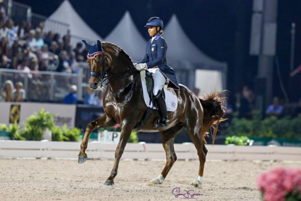 Anna Buffini riding dressage