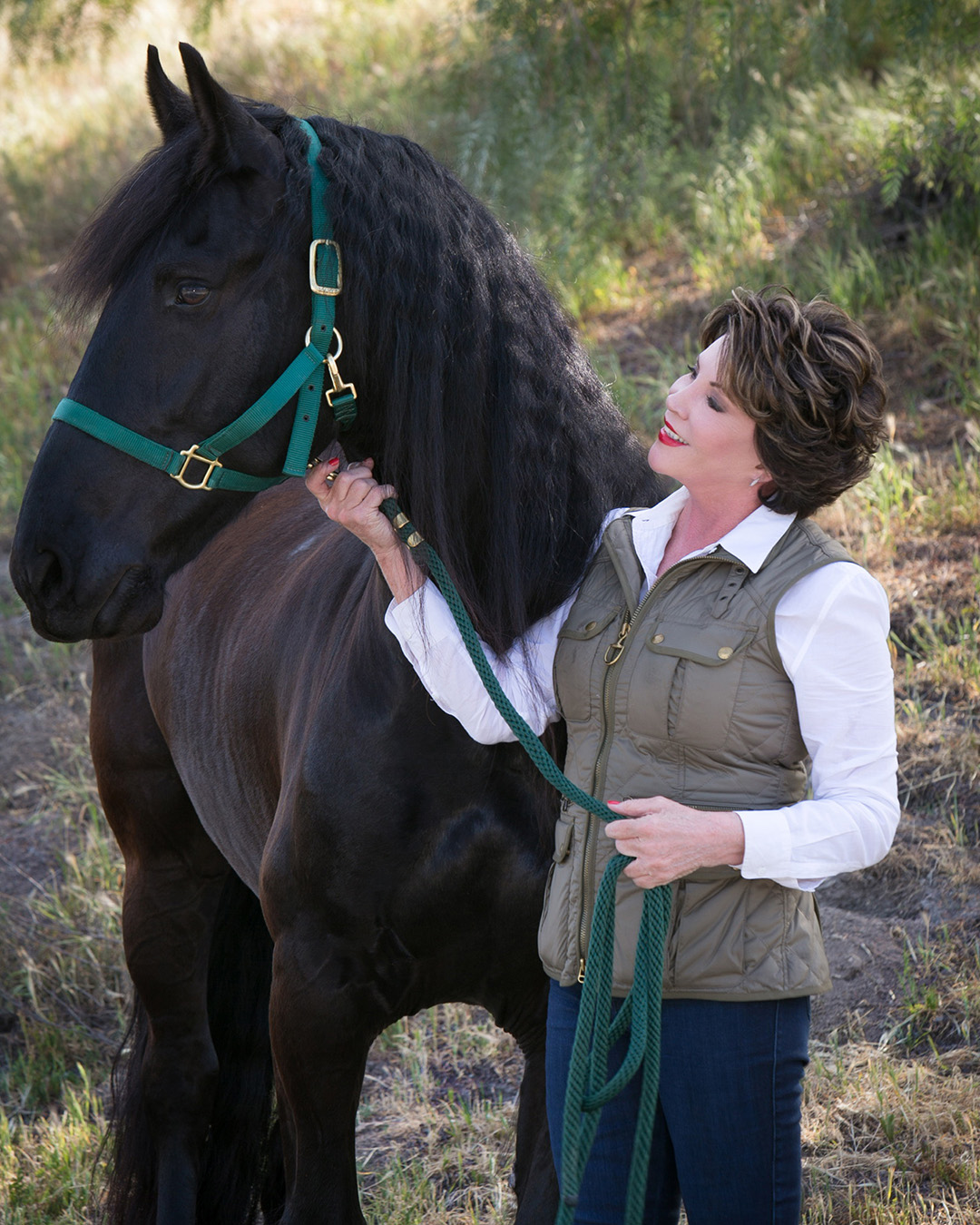 Adrienne Brandes with her horse