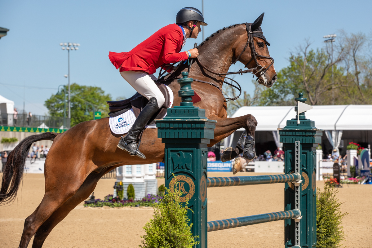 Boyd Martin and Commando 3 during their second-place finish at the 2025 Defender Kentucky Three-Day Event.