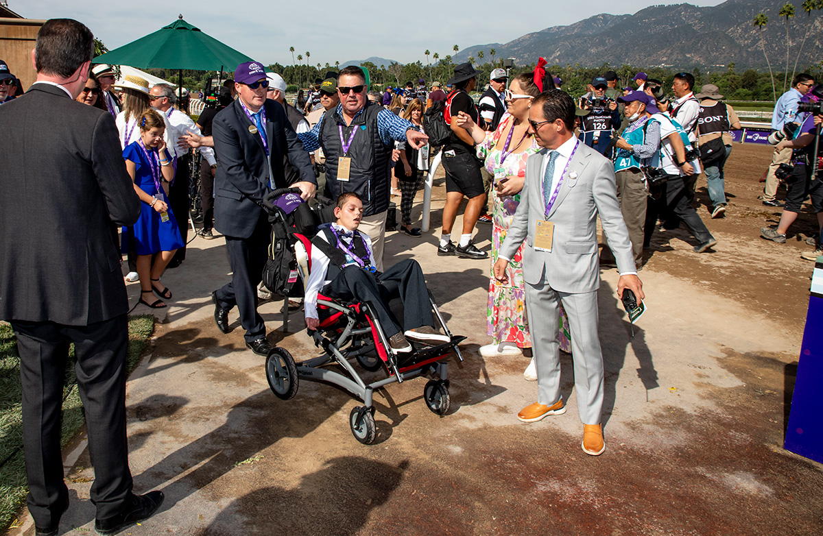 Cody Dorman in the Breeders' Cup winner's circle