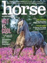 The March 2024 cover of Horse Illustrated magazine