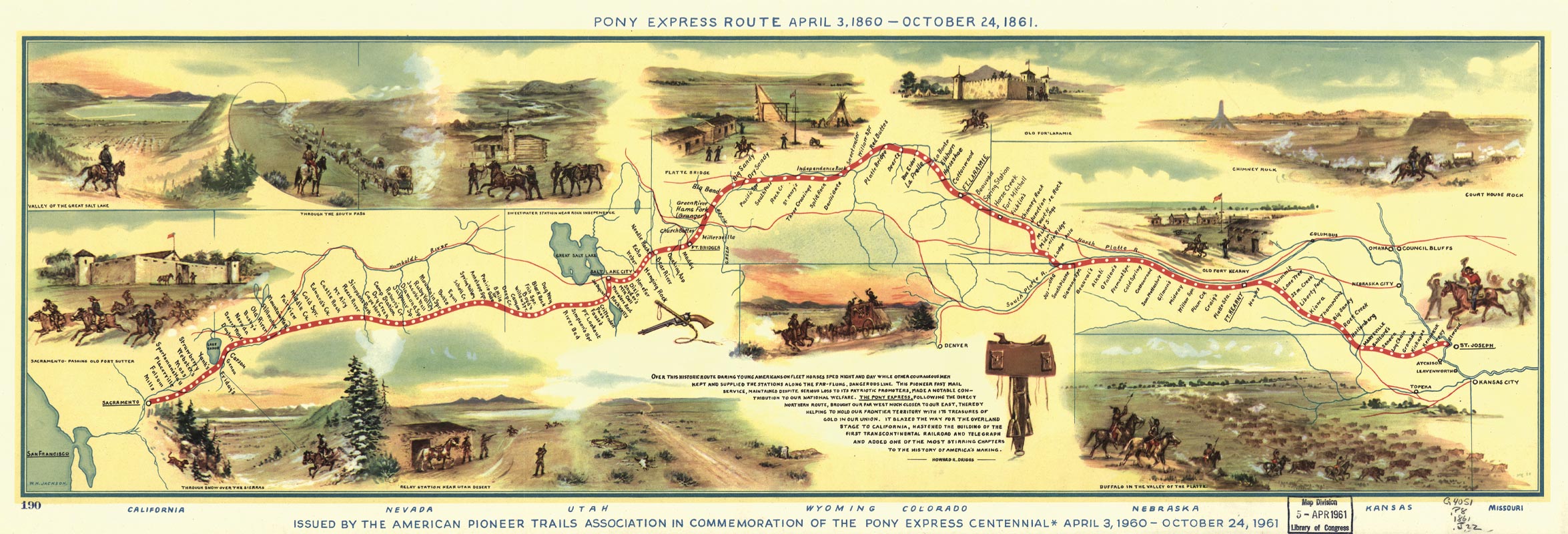 the pony express trail