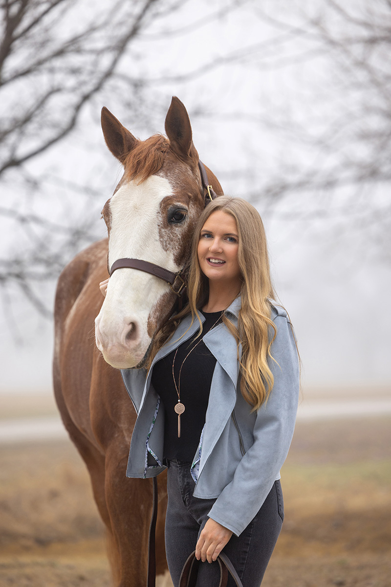 Horse Illustrated & Young Rider content coordinator Mary Cage with her horse