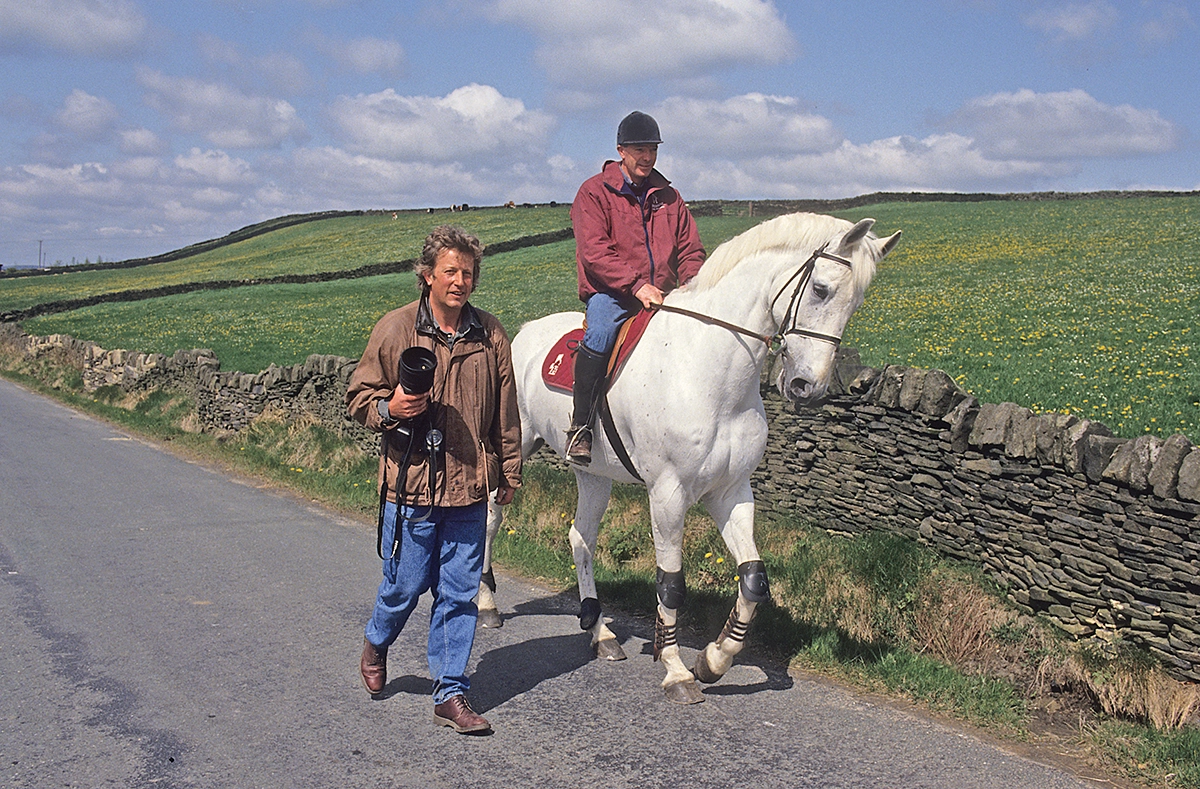 Milton and John Whitaker take a walk with this article’s photographer, Bob Langrish.