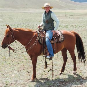 Natalie Allio horseback riding solo.