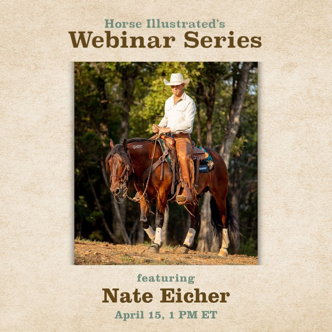 The graphic for Horse Illustrated's webinar series with Nate Eicher.