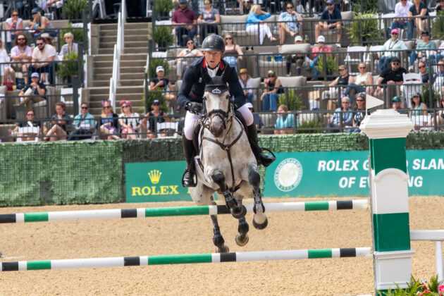 Oliver Towend and Cooley Rosalent clear a jump at the 2024 Kentucky Three-Day Event