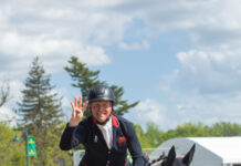 Oliver Townend celebrates his fourth Kentucky Three-Day Event victory