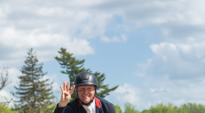 Oliver Townend celebrates his fourth Kentucky Three-Day Event victory