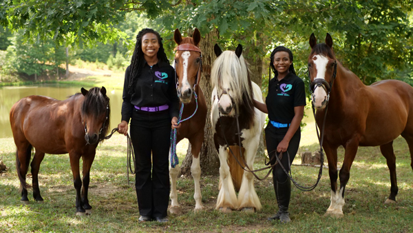 Emily and Sarah Harris of Sisters Horsing Around